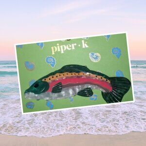 NWT Piper K Hair Clip - Salmon